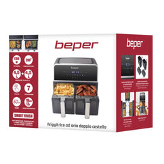 Beper 9 Liter Double Basket Air Fryer | P101FRI090