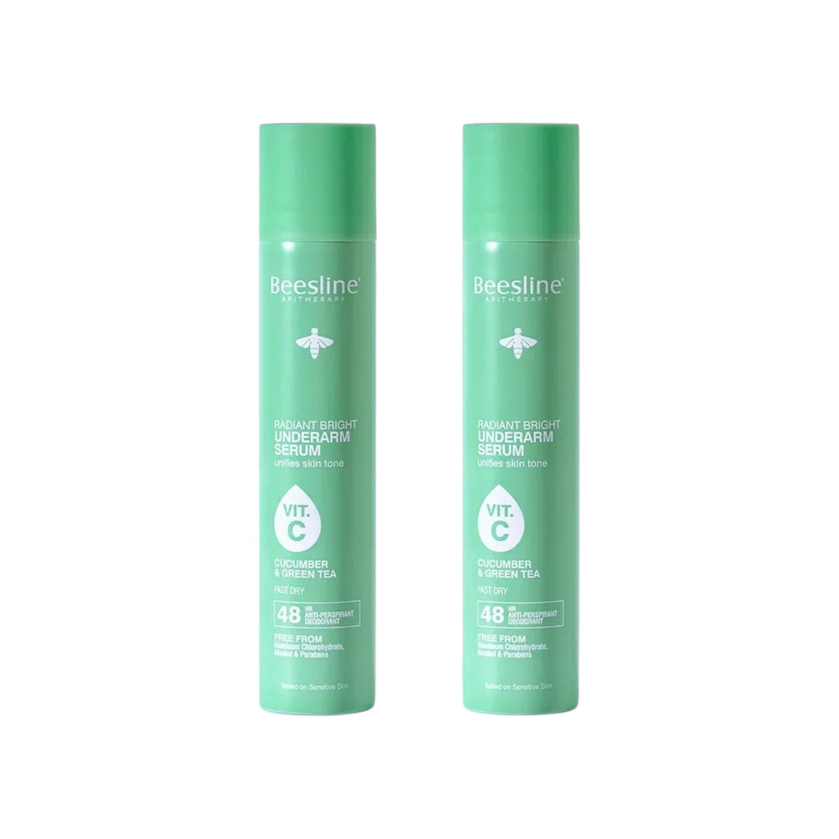 Beesline Radiant Bright Underarm Serum - Cucumber & Green Tea (1+1)