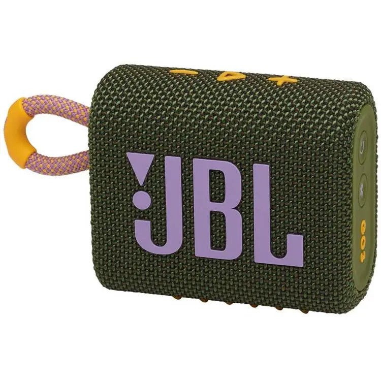 مكبر الصوت المحمول JBL Go 3 بتقنية البلوتوث، أخضر | GO3-GN