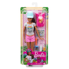 Barbie Hiking Doll with Brunette Hair, Puppy & 9 Accessories | GRN66