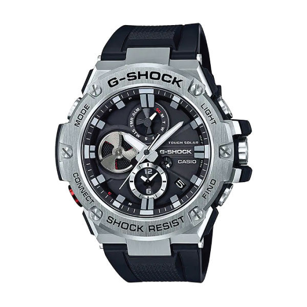Casio G-SHOCK G-STEEL Men Watch - Silver Black | GST-B100-1ADR