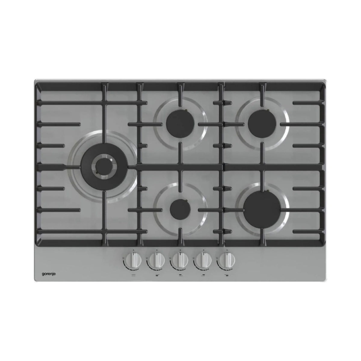 GORENJE Hob 75 Cm 5 Gas Burners Inox |  GW751X