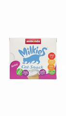 Animonda Milkies Cat Snack Cups - تشكيلة (عبوة وردية) | 4 × أكواب