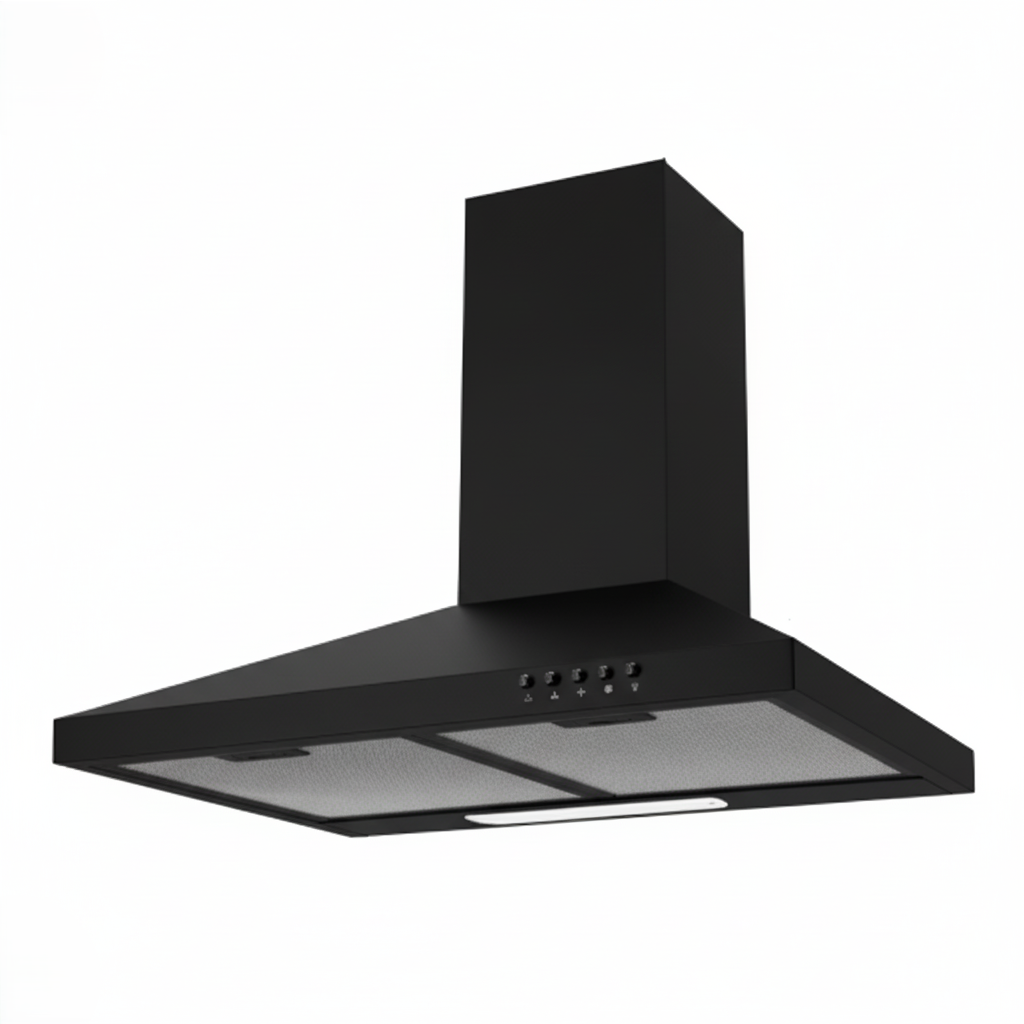 Queen Chef Chimney Hood - Black | WA0460/B