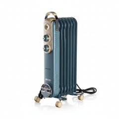 Ariete Vintage Oil Radiator 7 Fins 1500W - Blue | 837/05