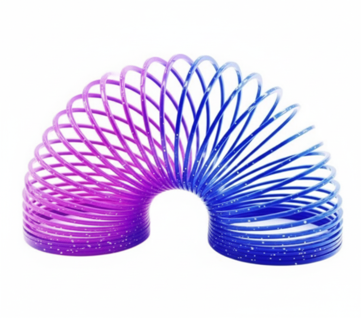 Gradient Glitter Rainbow Coil Spring Walking Toy | SM65-39