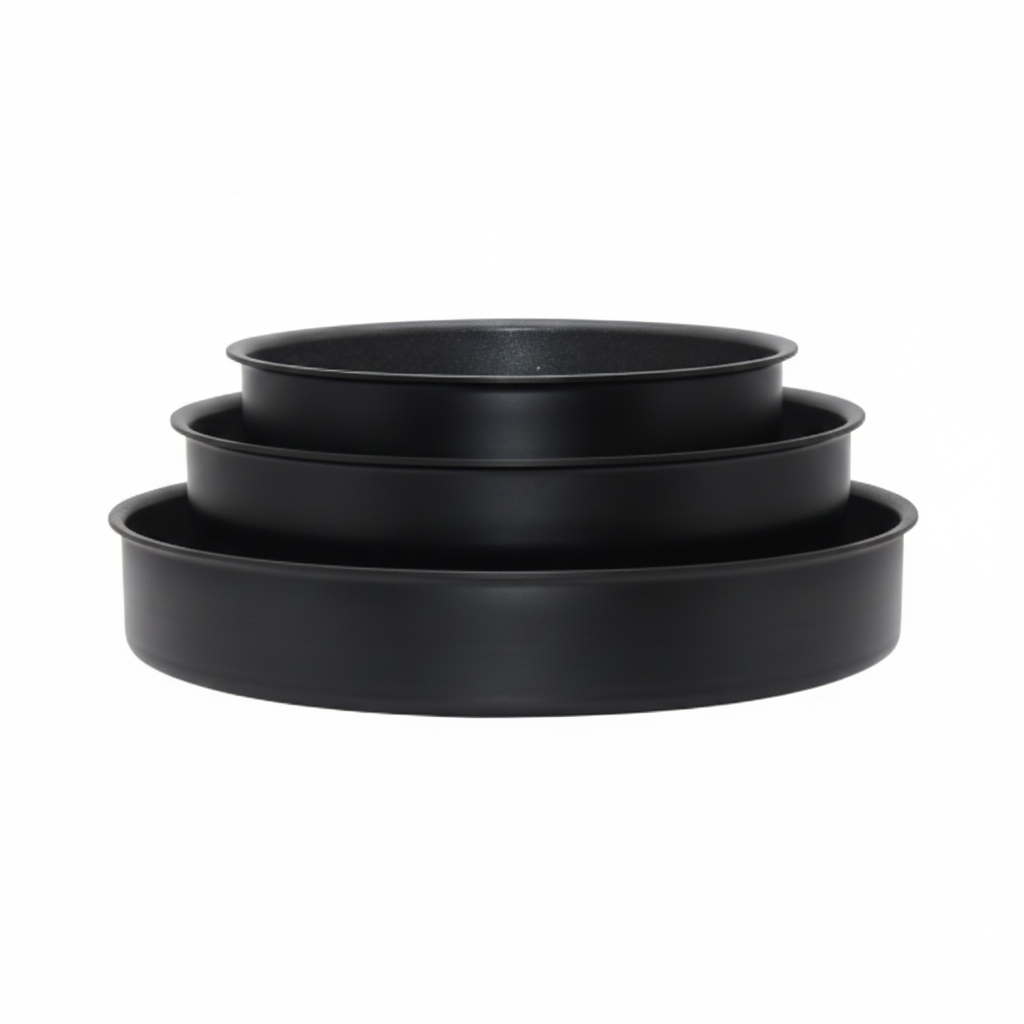 Queen Chef 3-Piece Granite Nonstick Round Pan Set, All Heat Sources | Round Pan