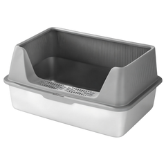 Nobby Miami 201 Stainless Steel Cat Litter Box Grey 60 × 40 × 35cm | SW0428