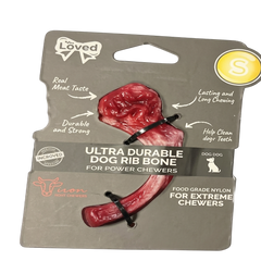 Nobby Dog Rib Bone Nylon Chew Toy Beef Flavor | TBL341