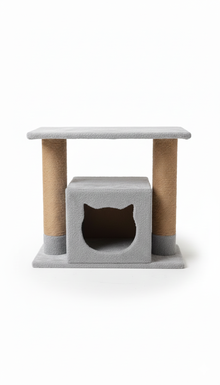 OEM Cat Scratcher Stand with Large Head - Blue