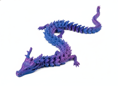 3D Flexible Dragon Toy - Blue/Purple | C-009