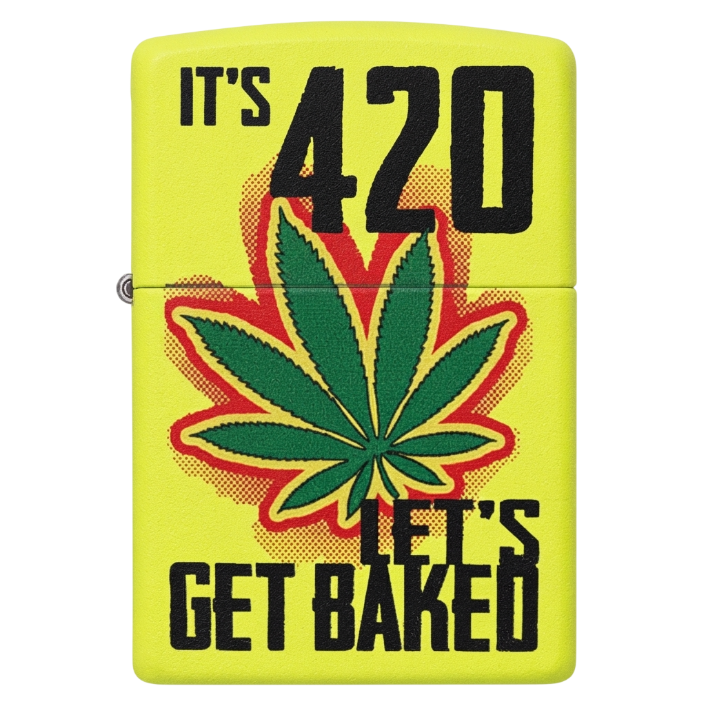 Zippo Leaf Let's Get Baked Design Windproof Lighter | 28887