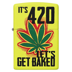 Zippo Leaf Let's Get Baked Design Windproof Lighter | 28887