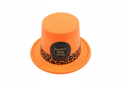 Neon Happy New Year Party Hat - Orange | AL1836