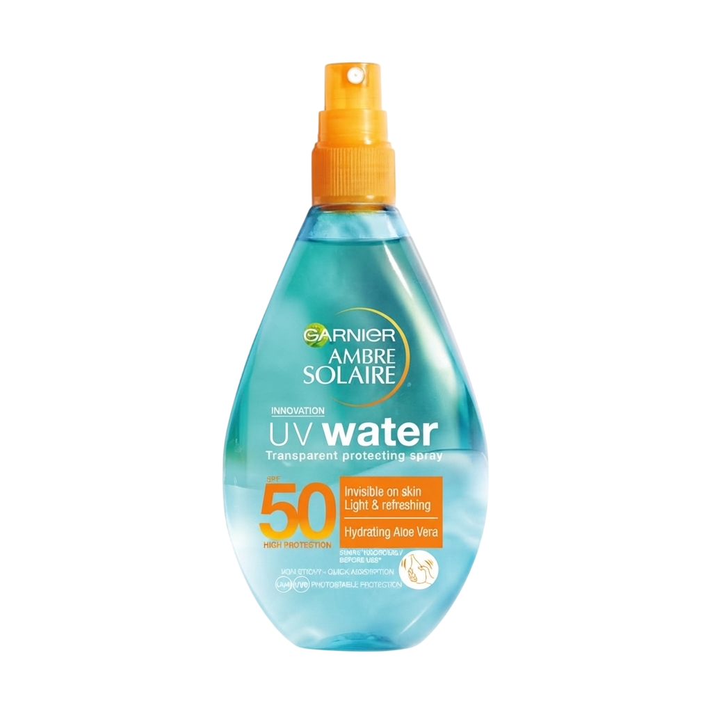Garnier Ambre Solaire UV Water Spray SPF 50 with Aloe Vera Water 150ml