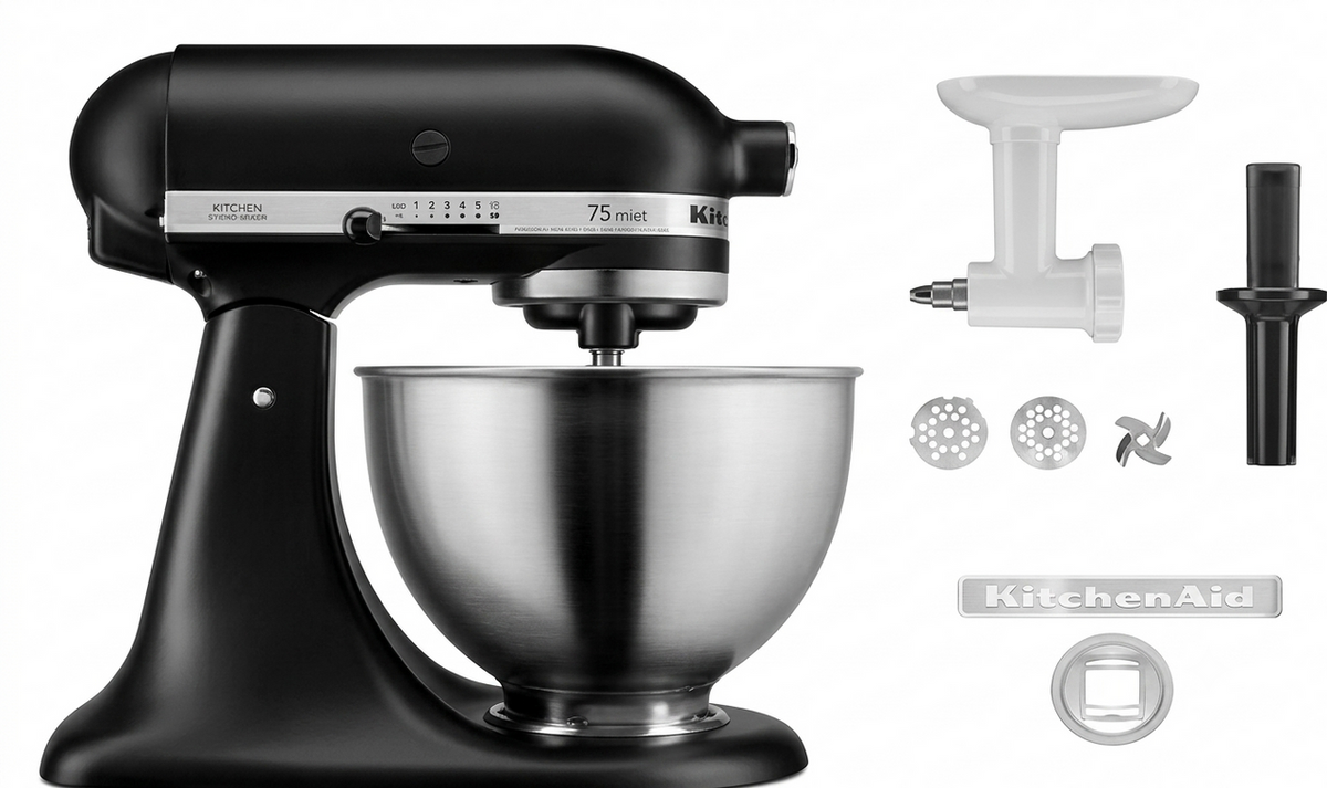KitchenAid 4.3L Tilt-Head Stand Mixer Bundle with Food Grinder & Cookie Accessory | BUNDLECLASSIC