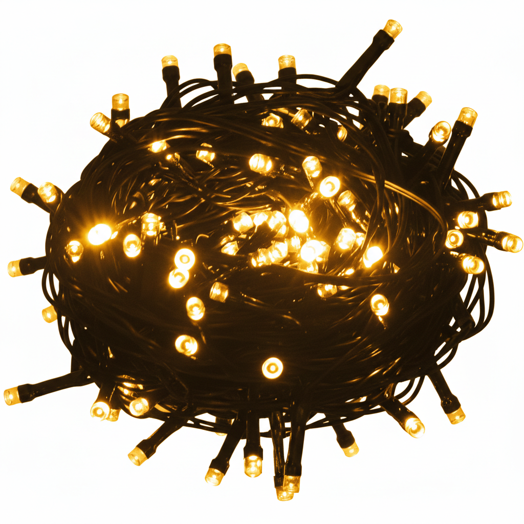 100 LED Icicle Decorative Lights Yellow | AL8726