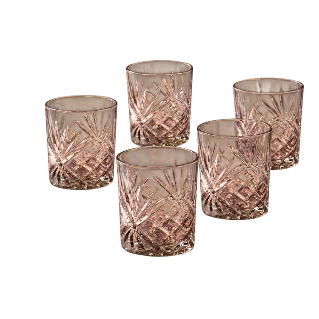 Karaca Melodico 6-Piece Beverage Glass Set 325ml - Anthracite | 153.09.01.8972