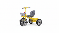 Yellow Kids Tricycle with Basket | ITEM 900