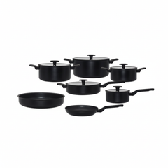 Queen Chef 12-Piece Granite Nonstick Pan & Casserole Set, All Heat Sources | Pan Set