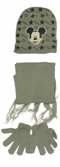 Mickey Mouse Kids Winter Set - Hat, Scarf & Gloves - Grey | AL1896