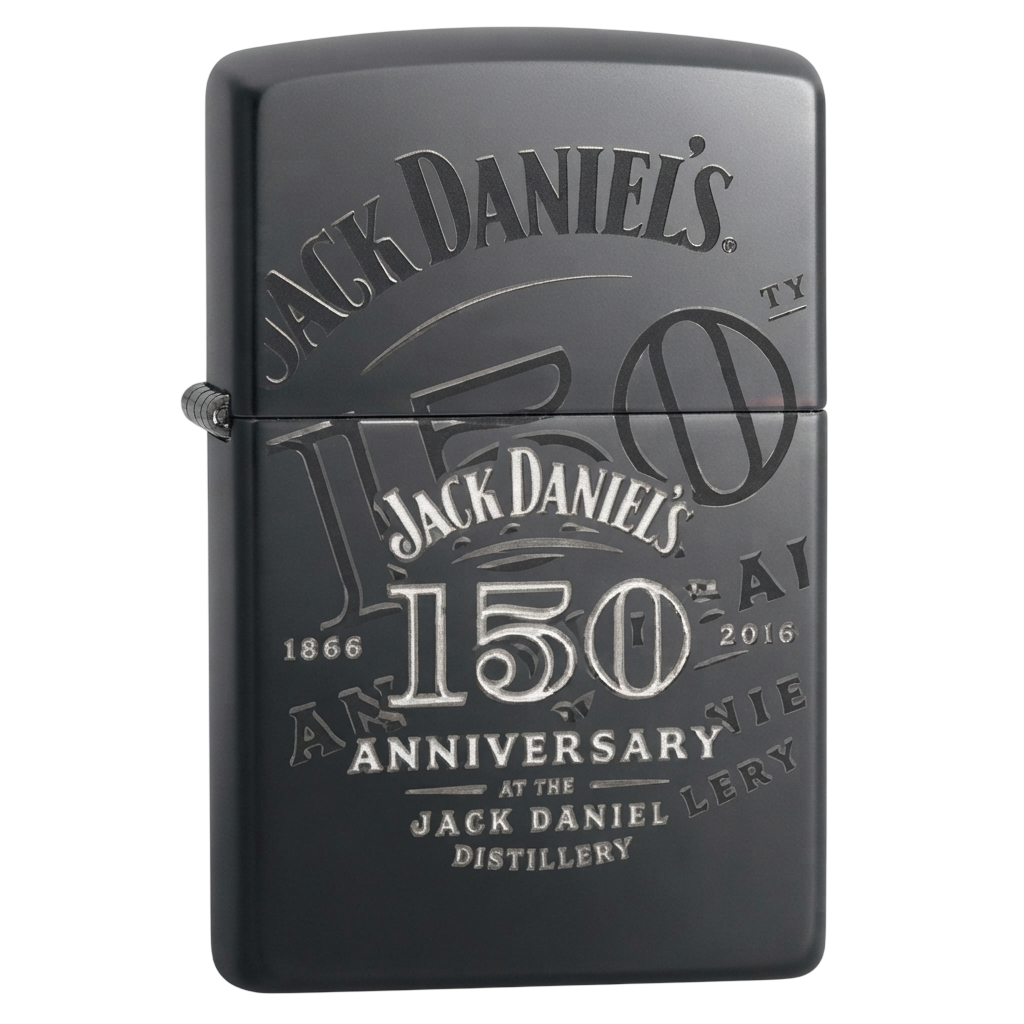 Zippo Jack Daniel's 150th Anniversary Black Ice Windproof Lighter | 29150