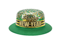 Happy New Year Glitter Party Hat - Green | AL1840