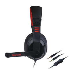 Redragon H101 Gaming Headset with Microphone for PC, Wired Over Ear PC Gaming Headphones with Mic Built-in Noise Reduction, Works with PC, Laptop, Tablet, PS4, Xbox One