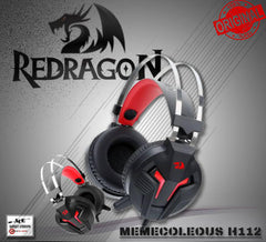 Redragon H112 MEMECOLEUS  GAMING HEADSET WITH MICROPHONE FOR PC, WIRED OVER EAR PC GAMING HEADPHONES ,WORKS WITH PC, LAPTOP, TABLET, PS4, XBOX ONE