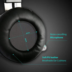 Redragon H301 SIREN2 7.1 Channel Surround Stereo Gaming Headset Over Ear Headphones with Mic Individual Vibration Noise Canceling LED Light