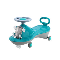 Kids Classic Twist Ride-On Car – Teal & Grey | AL6888