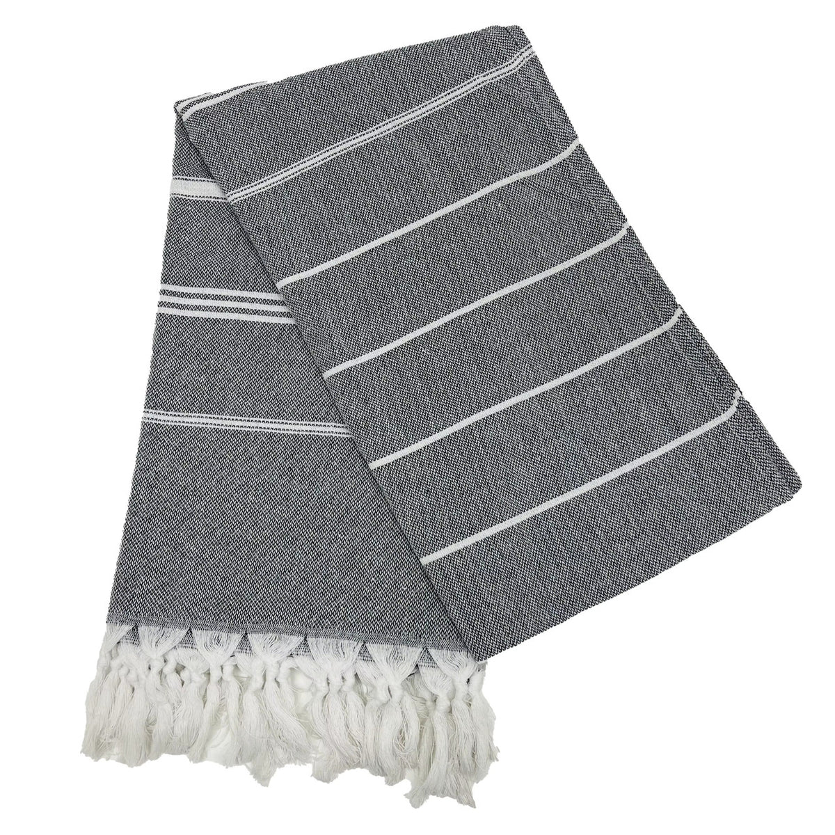 Turkish Beach Towel 100×180CM – Black | AL42238-3