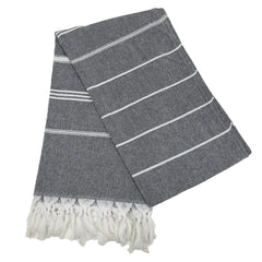 Turkish Beach Towel 100×180CM – Black | AL42238-3