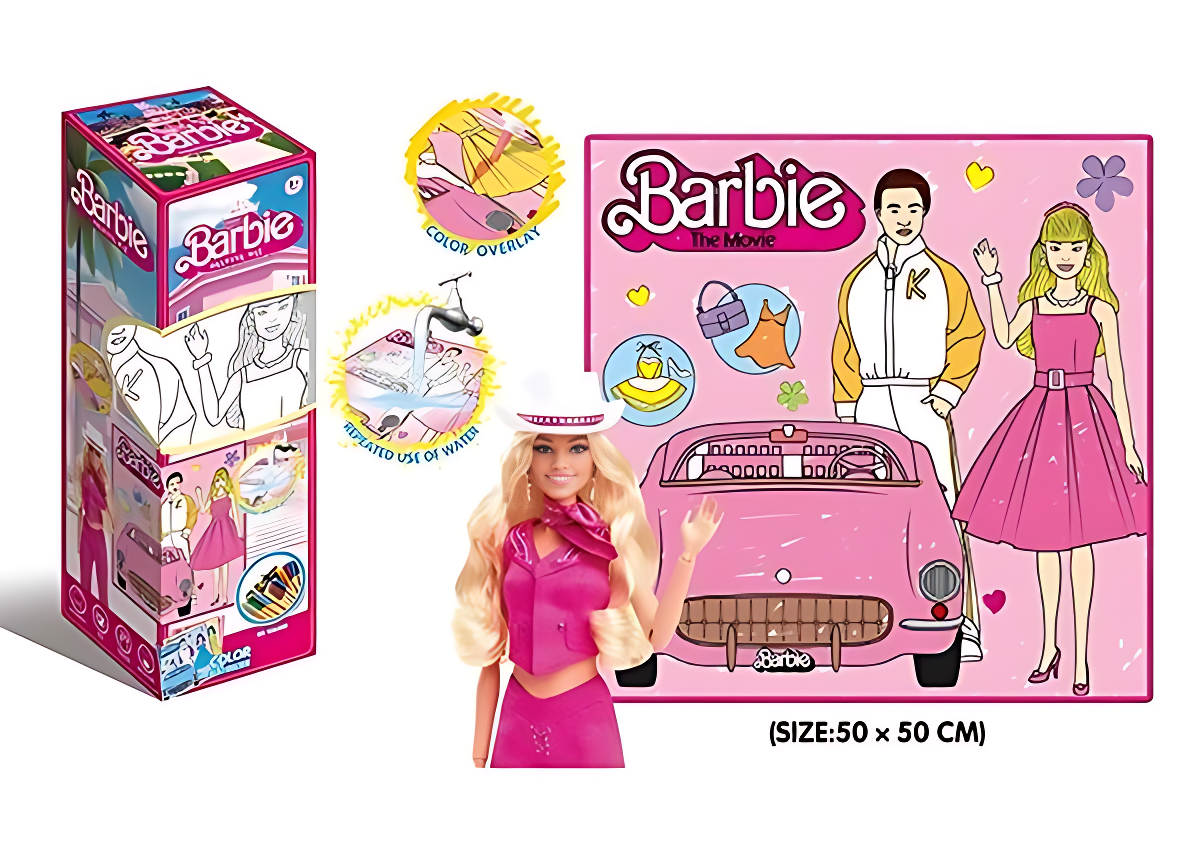 Barbie The Movie Drawing Mat with Color Overlays | Z185-15E