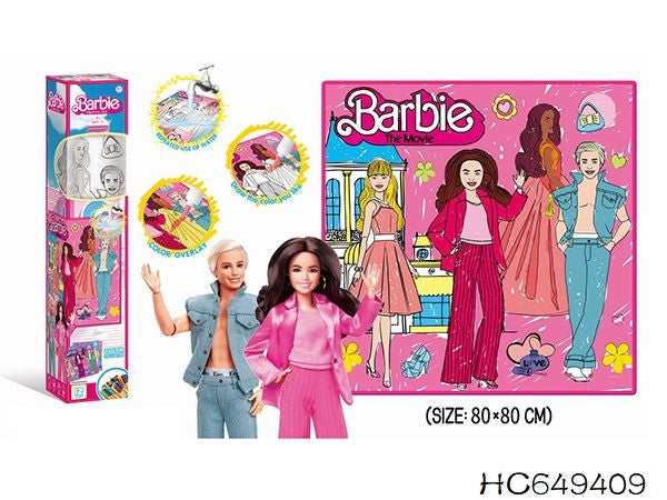 Barbie Drawing Mat with Color Overlays | Z185-8F