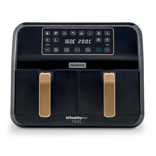 Kenwood Digital Twin Air Fryer 2*4L, 2*1.7Kg | HFP70.000BK