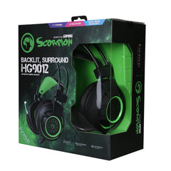 MARVO Headset HG9012GN BACKLIT, SURROUND ADVANCED GAMING HEADSET