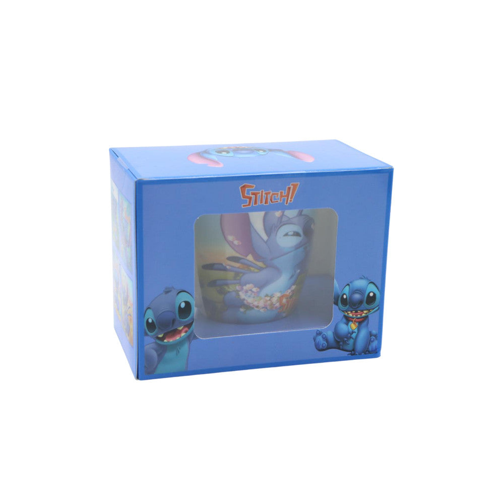 Cartoon Stitch and Angel Ceramic Mug Gift Box Kids Coffee Cup with Premium Packaging | HK1434-2