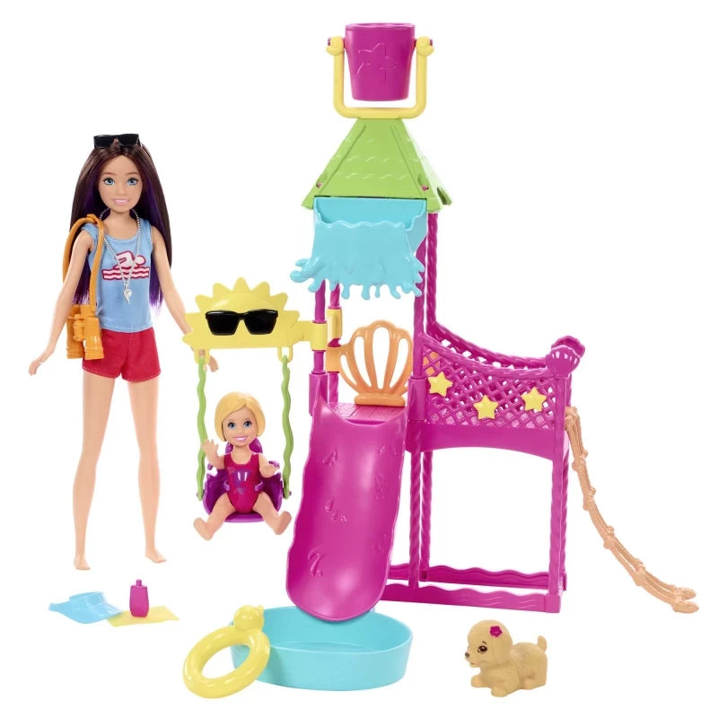 Barbie Skipper First Jobs Waterpark Playset with Dolls & Accessories | HKD80