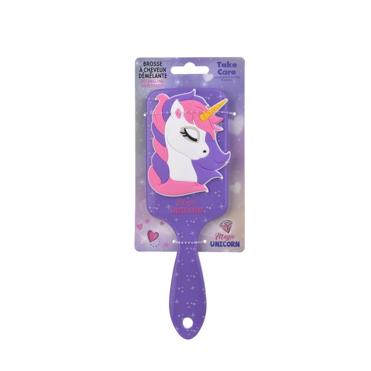 Unicorn Hair Brush with Silicone Accessory Assorted | ASS-12