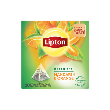 Lipton Mandarin & Orange Green Tea 20 Pyramid Tea Bags | 293685