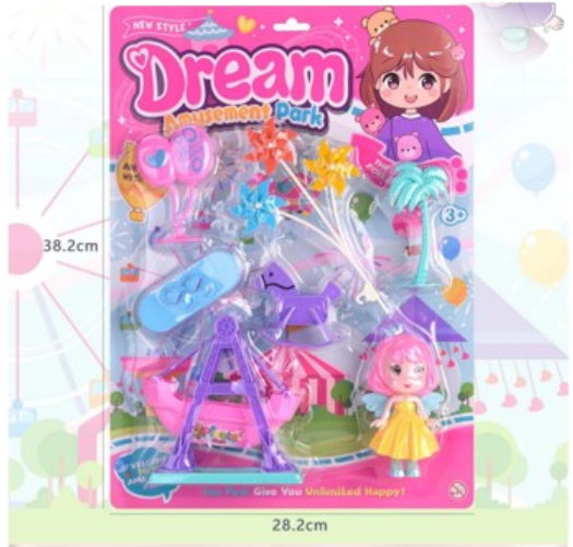 Dream Amusement Park Doll & Ferris Wheel Playset | HS016-1