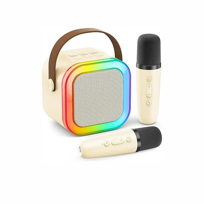 Heatz Bluetooth Speaker with 2 Wireless Microphones - white | HS1