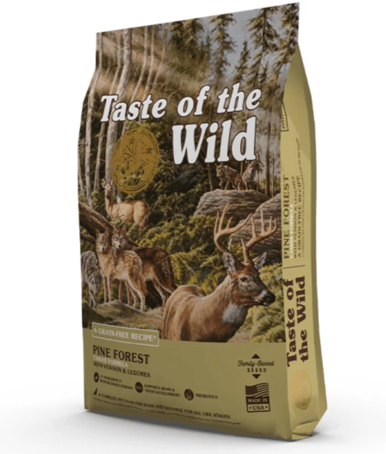 Taste of the Wild Pine Forest Formula Venison & Legumes Grain Free Dry Dog Food 12.2kg