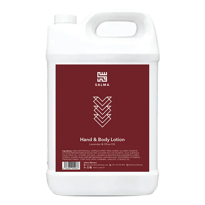 Salma Hand & Body Lotion Lavender & Olive Oil Refill 5L
