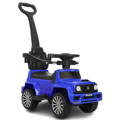 Kids Ride-On Push Car with Handle - Blue | Brarus-36-7