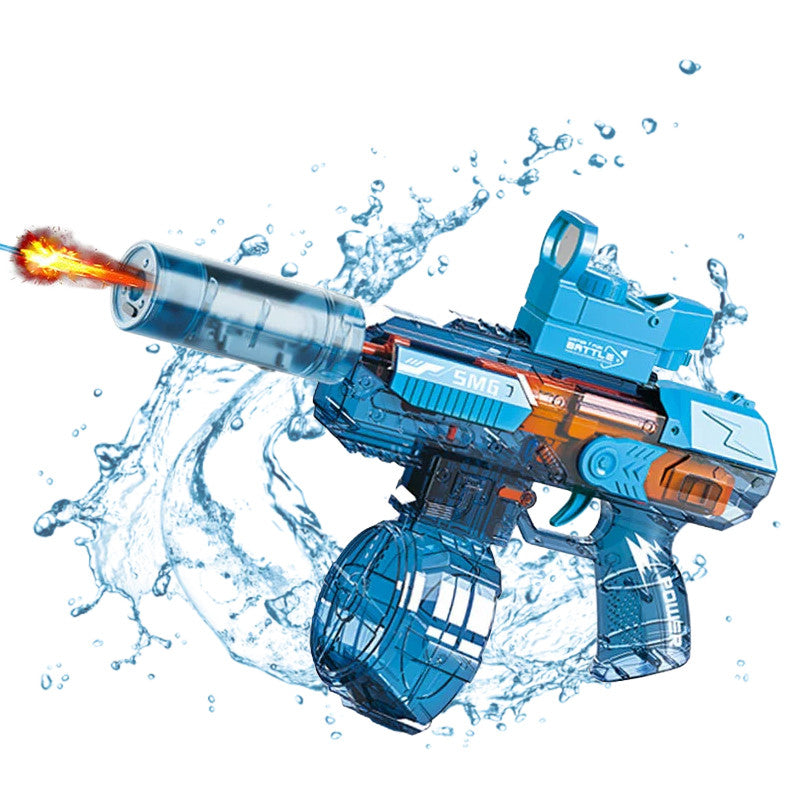 SMG Electric Water Gun with Light & Spray Effects - Blue | AL518-22