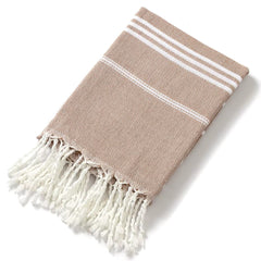 Turkish Beach Towel 100×180CM – Beige | AL42238-3