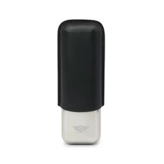 Hemingway Metal Cigar Case With Tight Seal Holds Up To 2 Cigars - Black | HemMetalBlack