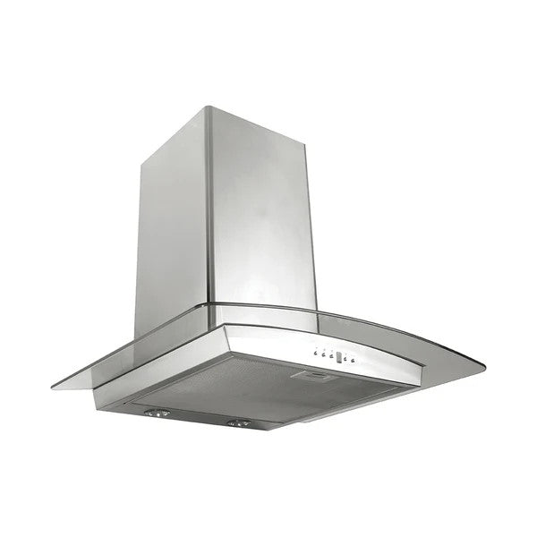 SUPER CHEF Wall Mounted Hood 60Cm Oval Glass Inox |   IBER 60 INOX